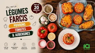 Mix-moi ça: Légumes Farcis | Poivrons, Tomates & Aubergines