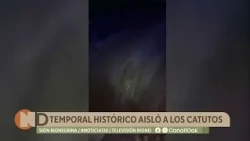 Unusual storm surprises Zapala residents and leaves Los Catutos completely isolated