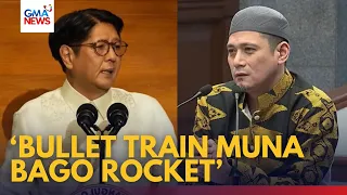'Bullet train muna bago rocket' - Sen. Padilla sa plano ni PBBM na Cagayan spaceport | GMA News