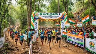 🌳 Forest Trail Run in Mancherial! 🏃‍♂️ Poster Unveiling.. Supported by Mandamarri Runners...| BT