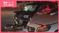 夜の国道20号　交差点で軽乗用車と乗用車が衝突　女性2人が負傷　甲府