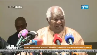 Mamadou NDOYE: "We stand for respecting the principle regarding the organization of elections"