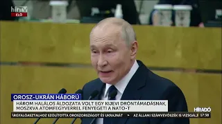 Három halálos áldozata volt egy kijevi dróntámadásnak, Moszkva atomfegyverrel fenyegeti a NATO-t