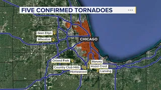 5 tornadoes touch down across Chicago suburbs