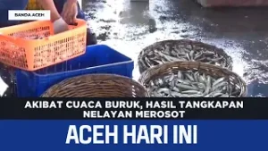 Akibat Cuaca Buruk, Hasil Tangkapan Nelayan Merosot | Berita Aceh Hari Ini