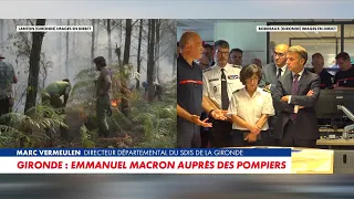 Emmanuel Macron visited Bordeaux to review the wildfire action plan
