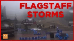Watch: Hail and heavy storms hit Flagstaff amid tornado warning