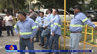STENEE en paro exigiendo pago de salarios y horas extras