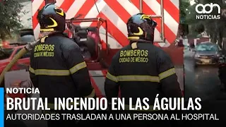 Powerful explosion causes fire in Álvaro Obregón, leaving one man critically injured