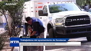 Zacatecas City Council workers demand contract renewals