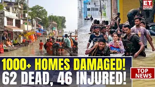 Uttar Pradesh Underwater! 62 Dead As Floodwaters Enter Villages, Rivers Rise Dangerously | ET Now