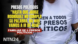 "Hasta que Jorge Rodríguez no cumpla su palabra, no nos vamos de aquí": familiar de presos políticos