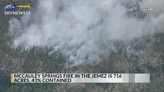 McCauley Springs Fire burns 716 acres, evacuations remain in place