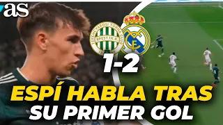 CARLOS ESPÍ'S STATEMENTS after his first goal for REAL MADRID