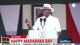 President William Ruto's full speech during the 63rd Madaraka Day Celebrations| Wajir Stadium