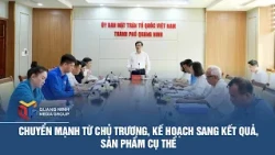 Shift strongly from policies and plans to concrete results and products