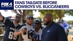 Cowboys fans tailgate before Bucs game