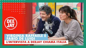 Fabio De Luigi e Virginia Raffaele a Deejay Chiama Italia con il film "Un bel giorno"
