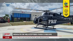 Homem gravemente ferido após desabamento é resgatado de helicóptero  | #NovaGeral