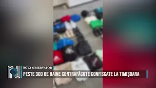 Over 300 counterfeit garments seized in Timișoara
