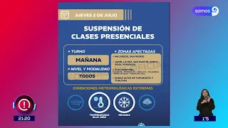 Classes suspended in these areas of Mendoza due to the cold snap this July 2nd