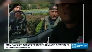 Camera captures ICE agents stop, frisk Marietta trucker at Alpharetta gas station