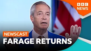 What has Nigel Farage said on money, Andy Burnham and a 'complainants society'? | BBC Newscast