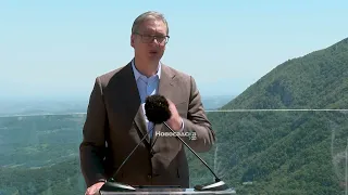 "NA JEDNOM SMO OD NAJLEPŠIH MESTA U SRBIJI" Vučić: Vidikovac na Kablaru čudesan