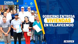 Displaced families receive their own homes in Villavicencio | Noticias Canal 1