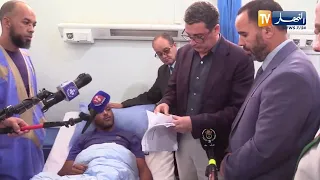 النعامة : وزير الصحة يطمئن على مصابي حادث انقلاب حافلة بعين الصفراء