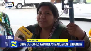 Cochabamba: Incrementa la demanda de flores por Carnaval