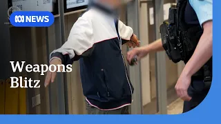 Police take machetes and hunting knives from teenagers in Sydney weapons blitz | ABC NEWS
