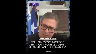 Former President Juan Orlando Hernández blames Libre for not continuing projects he left behind