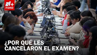Why did UNAM cancel the entrance exam for two applicants in León and Tijuana?