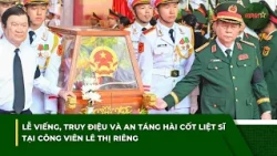 Memorial, Tribute, and Burial Ceremony for Fallen Soldiers' Remains at Le Thi Rieng Park | QPVN