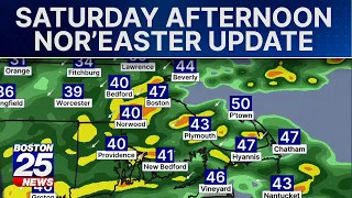 Mass. nor’easter futurecast: Saturday afternoon update shows when heaviest rain, wind & flooding hit