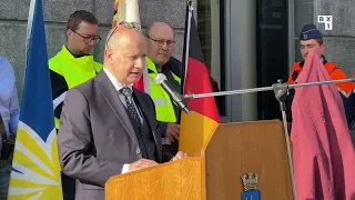 Molenbeek: une plaque en hommage au résistant André Van Den Heede retrouve sa place