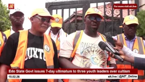 Edo State Govt issues 7-day ultimatum to three youth leaders over cultism