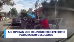 Motorcycle thieves rob driver during traffic on Aguilar Batres Boulevard