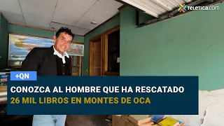 Meet the man who has rescued 26,000 books in Montes de Oca