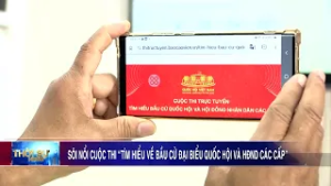 Sôi nổi cuộc thi “Tìm hiểu về bầu cử đại biểu Quốc hội và HĐND các cấp”