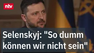 Selenskyj: "So dumm können wir nicht sein" - Präsident zu Frontlinie-Forderung | ntv