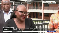 Matric Exams | Minister monitors proceedings, learner preparedness at KZN school