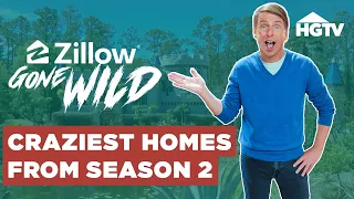The WILDEST Homes From Season 2! - Full Episode Compilation | Zillow Gone Wild | HGTV