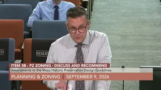 Planning and Zoning Meeting - 9/9/2026