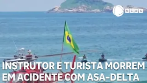 Acidente com asa-delta mata instrutor e turista em São Conrado, na zona sul do Rio