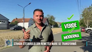 Stejarului Street in Remetea Mare is being transformed
