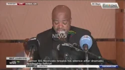 Former MKP SG Sibonelo Nomvalo briefs the media about his removal and party tensions