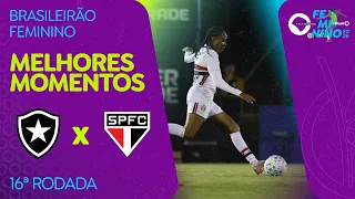 HIGHLIGHTS: BOTAFOGO 1-5 SÃO PAULO | WOMEN'S BRASILEIRÃO | ROUND 16