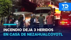 Fire in Nezahualcóyotl leaves elderly woman and girl intoxicated; young man reported with burns